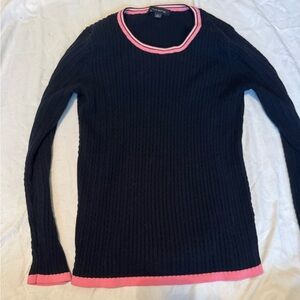 Tommy Hilfiger Blue Sweater with Pink Accents